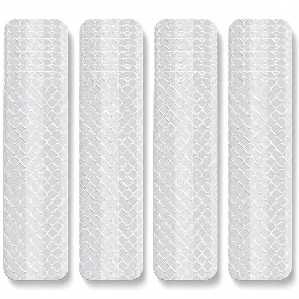 Ouligay 40Pcs Reflective Stickers White 1.18" X 3.15"