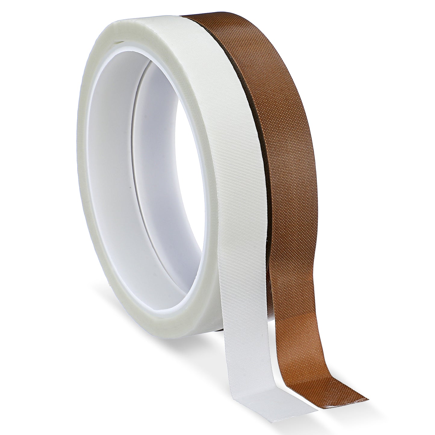 Nogeqi 2Pcs Light Blocking Strips 0.59inx33ft Light Dimming Tape Led Diffuser Tape For Led Strip Moderate Light Blocking (Brown, White)