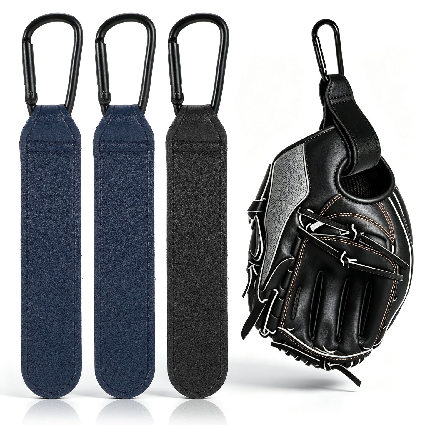 RAHHLIZS 4Pcs Adjustable Baseball Glove Holder for Sports Glove Storage