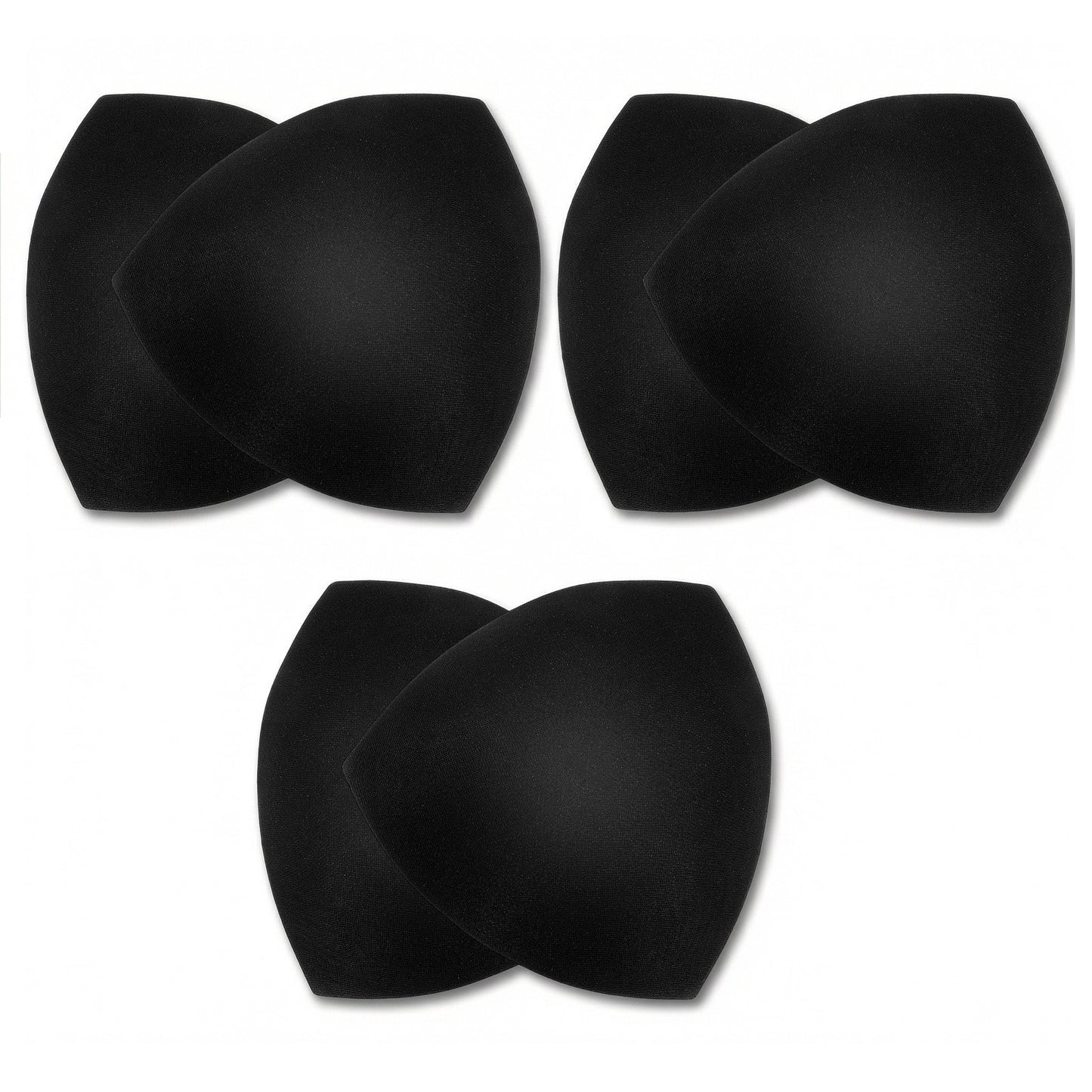 Matwsec 3 Pairs Bra Pads Inserts Triangle Bra Inserts Breast Enhancers Push Up Breast Removable Bras Insert Pads for Woman Bikini Top Swimsuit Sports Bras