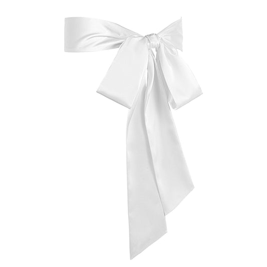 Ymapinc Women's White Belt, Wide Bridal Wedding Dress Belt, Ladies Belts for Dresses, White Waist Belts, Dress Accessories 98.43''Long 2.95''Wide