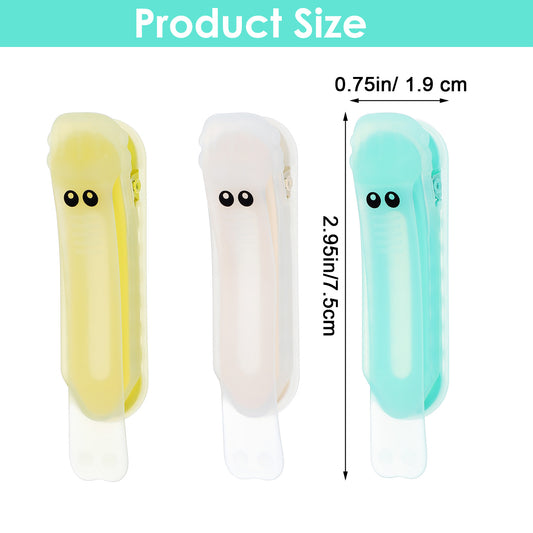 3 PCS Automatic Bookmark Silicone Book Marks for Reading Clip on Bookmark Cute Unique Visualized Book Markers for Women Men Books Lovers Stay in Place and Follow as You Read Accessories Gifts