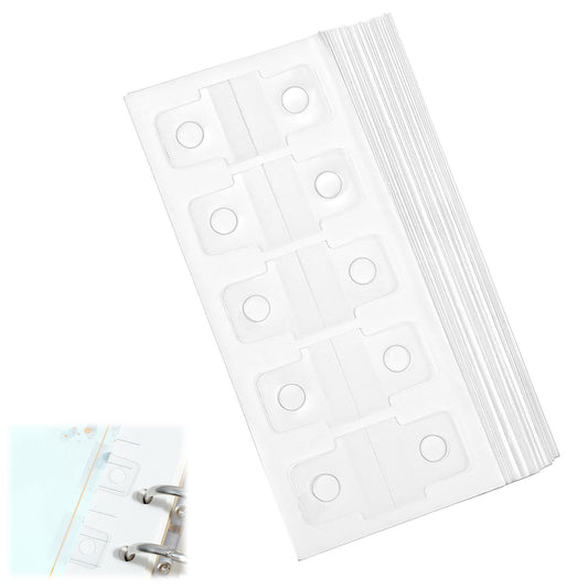 300 Pcs Clear Binder Sheet Converter Stickers Change No Punched Page to Loose-Leaf Binder Refill Insert Hole Reinforcement Stickers Self-Adhesive for DIY Planner Scrapbooking Paper Photos Postcards