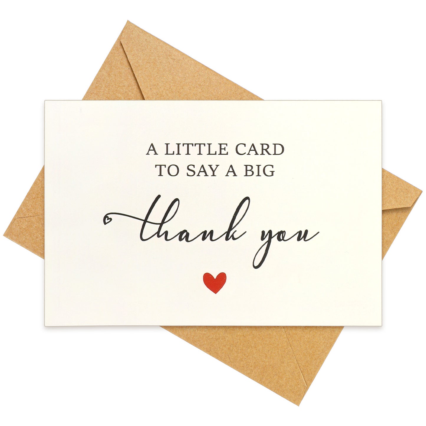 RAHHLIZS Minimalist Thank You Gift Card & Notes with Envelopes