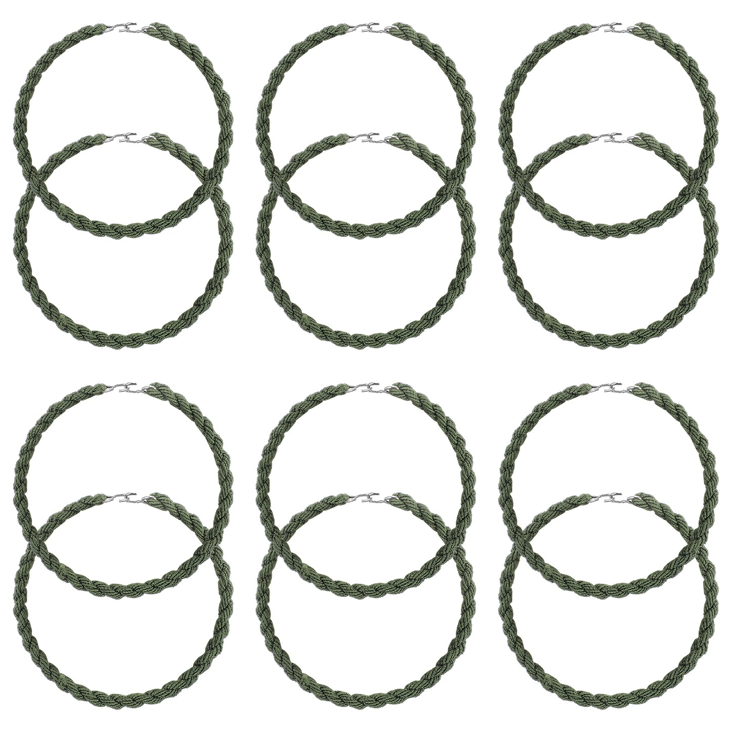 12 Pieces Military Elastic Boot Straps, Boot Blousers Military Boot Blousers Bands with Metal Hooks, Boot Garters for Men and Women for Navy, Army, Air Force, Outdoor Sports, Travel