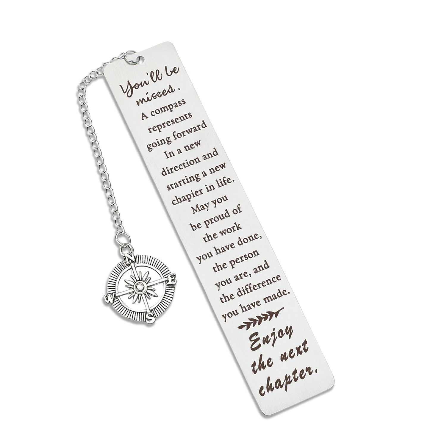 Tyqour Retirement Bookmark Gift for Woman Men Teacher Graduation Retirement Coworker Leaving Job Going Away Farewell Goodbye Gift for Friend Nurse Employee Co-Worker You Will Be Missed