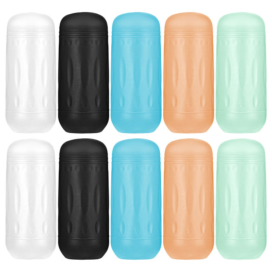 10PCS Silicone Bottle Covers for Travel, Leak Proof Elastic Sleeves, Travel Size Container Covers for Beach Vacation Essentials and Toiletries, Multi-sizes Cover Suit for Various Liquids Bottles
