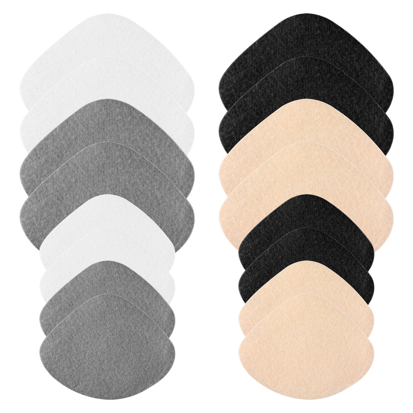 8 Pairs Shoe Patches for Holes, 4 Colors Self-Adhesive Shoe Heel Repair Kit, Fabric Patches Shoe Heel Repair Patch for Sneakers, Leather Shoes, High Heels