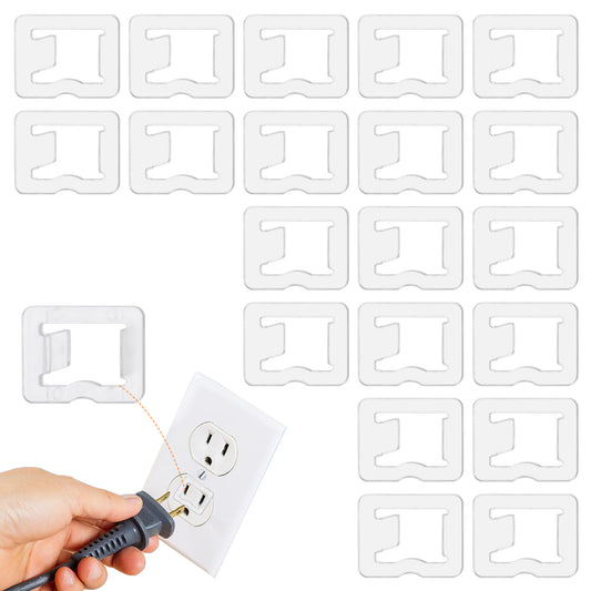 Ymapinc 20 Pcs Loose Outlet Fix Plugs, Tiny Outlets Socket Plug Tightener Securely Tighten Loose Power Snug(Transparent PC)