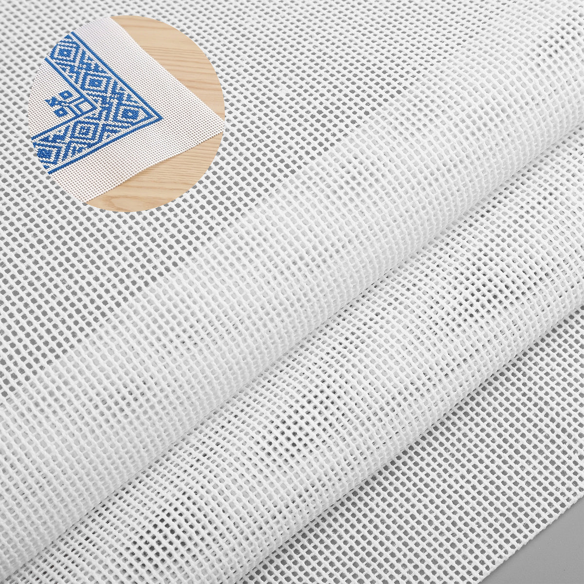 RAHHLIZS 14 Mesh White Needlepoint Canvas, 20.5''x19.7''Blank Canvas