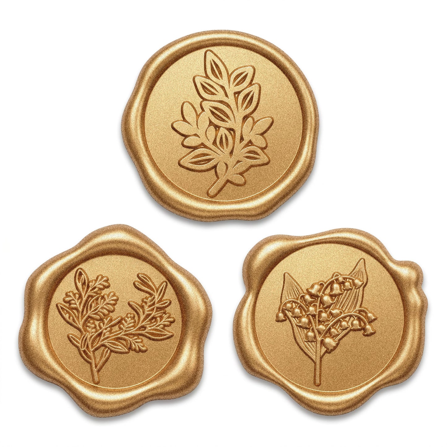 Shimmeroo 30 Pcs Wax Seal Stickers,Antique Self Adhesive Gold Wax Seal Stickers, Classic Floral Bouquet Wedding Invitation Envelope Seals Sticker for Gift Wrapping Scrapbooking