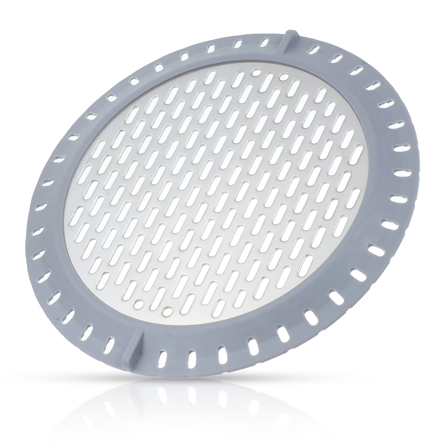 Ouligay Shower Strainer Hair Catcher,Shower Drain Strainer,Tub Mesh Drain Cover,Shower Drain Screen for Bathroom Sink Strainer Hair Trap Filter(Flat Stainless Steel And Silicone)