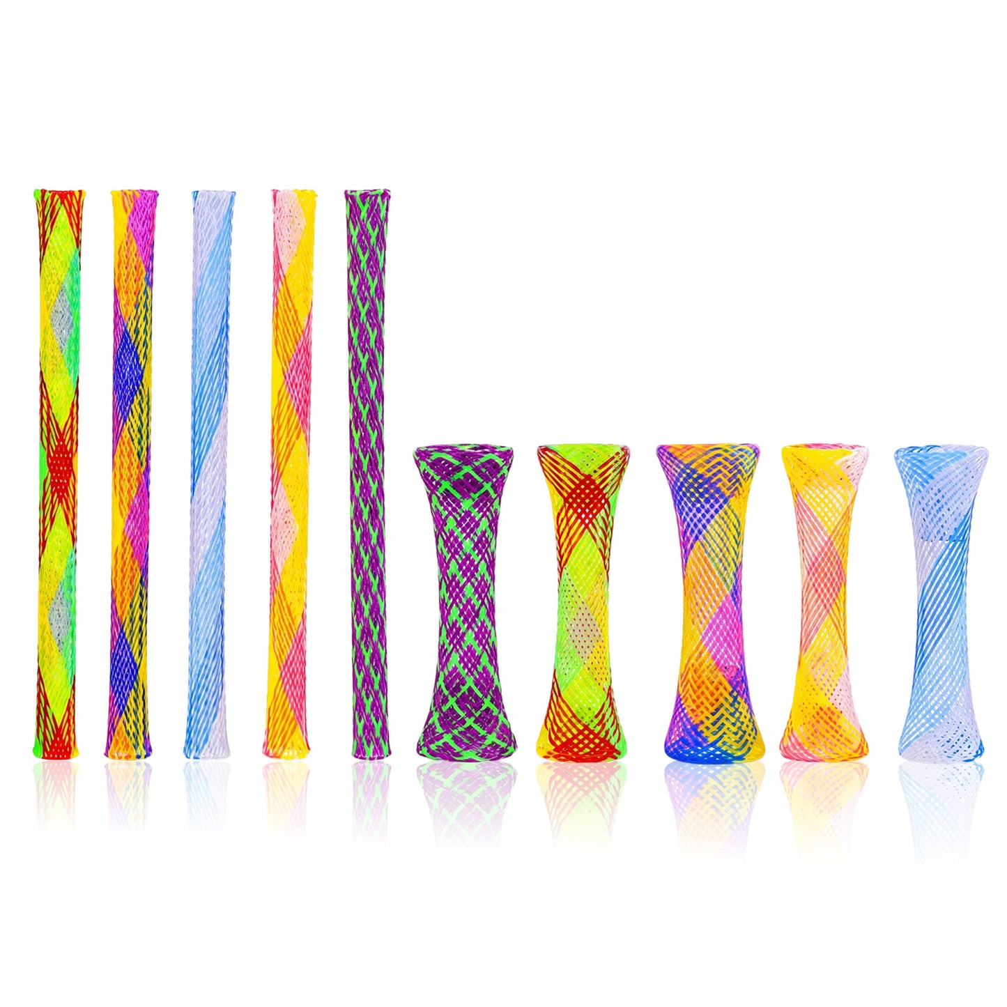 RAHHLIZS 50 Pcs Cat Spring Toys Kitten Tubes Colorful Cat Toys for Kittens