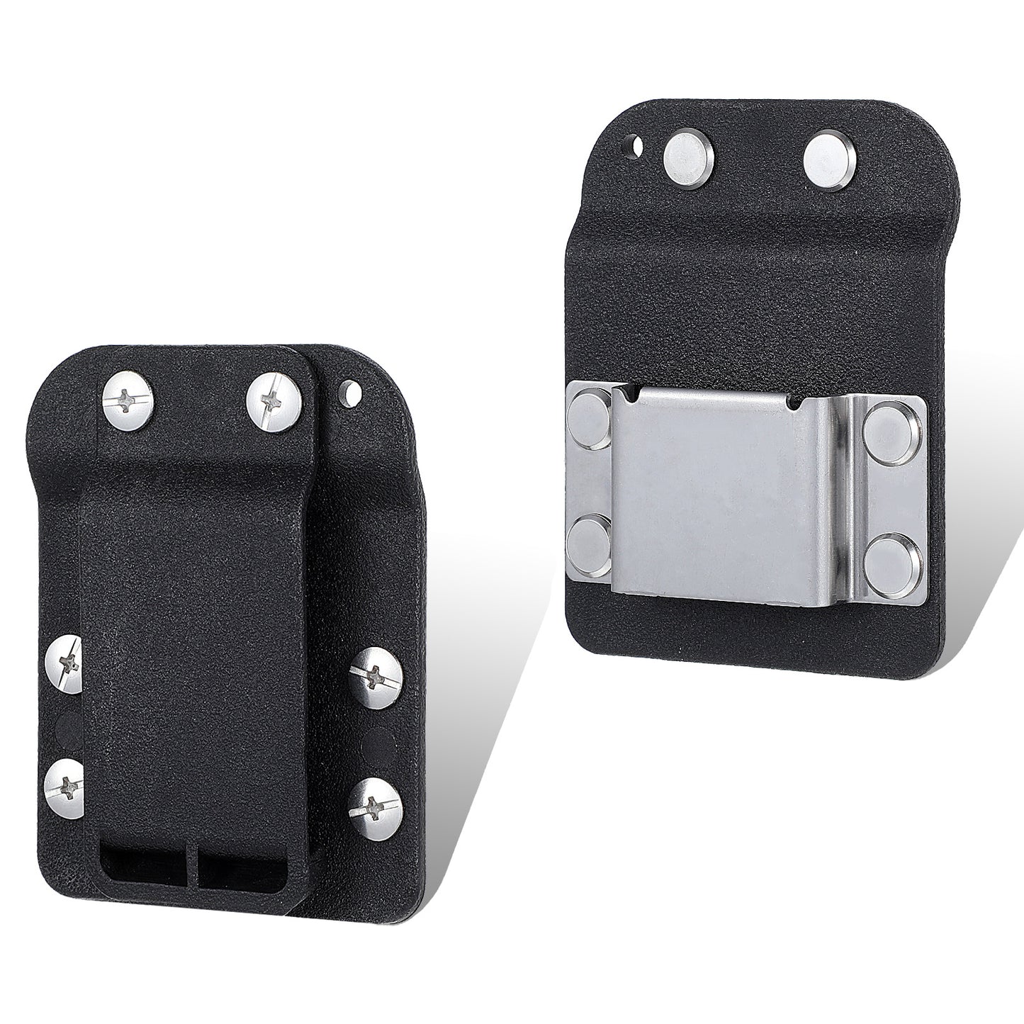 Tape Measure Belt Clip Tape Measure Holder Drill Holders for Tool Belt-Simple Hook Accessories Suitable Measuring Tapes Cordless Drills Impact Driver Nailer Men Stainless Steel 3.31 × 2.60 × 0.98"