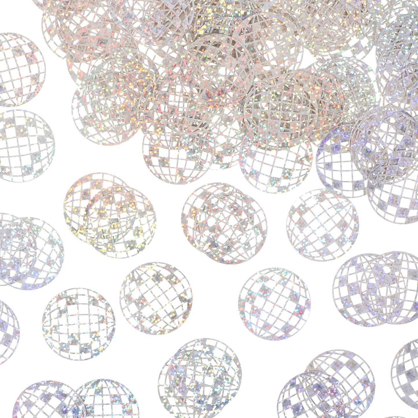 Xinjoduz 200 PCS Disco Ball Confetti, Glitter Disco Themed Party Decorations Mini Disco Ball Decor Bachelorette Party Decorations Confetti for 70s Wedding Table Hippie Birthday Party Supplies(Silver)