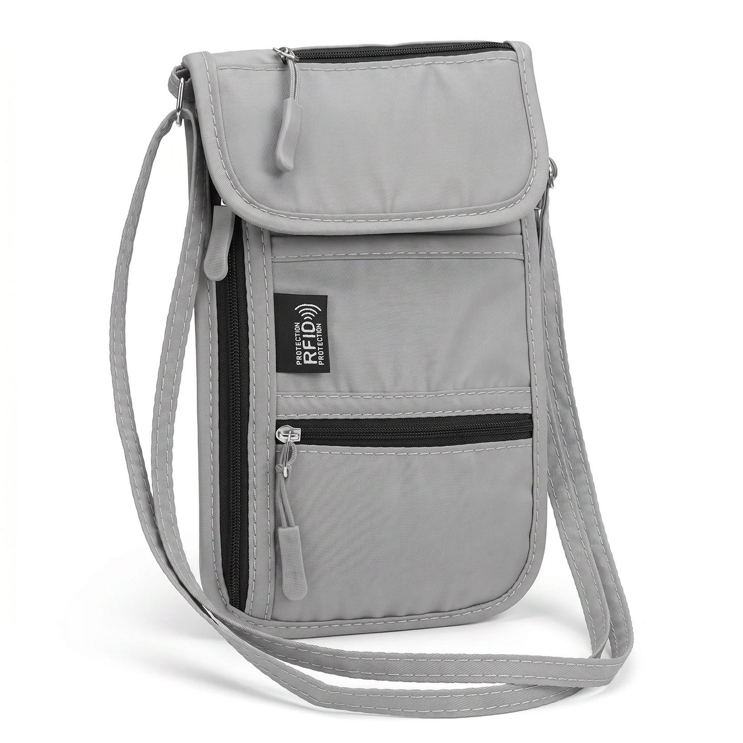 Sorcristy RFID Blocking Passport Holder for Travel(Gray,Gray)