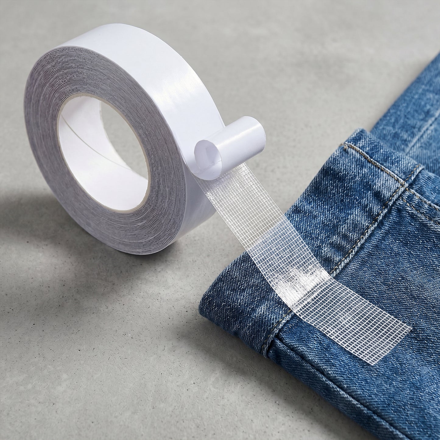Hem Tape for Pants 32.81 Ft × 0.79 Inches Peelnstick Fabric Fuse Double Sided Hemming Stitch Witchery Ironing No Sew No Iron Peel And Stick Removable for Dress Jeans Clothing Rug Carpet Arts