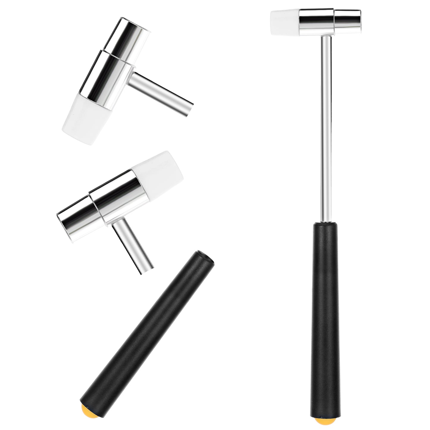 Mabor Dual Head Small Hammer, Lightweight Mini Hammer, 7.1 Inch Plastic & Metal Head Mallet Mini Jewelry Hammer for DIY Crafts Watches Tuning Woodworking Musical Instruments Supplies
