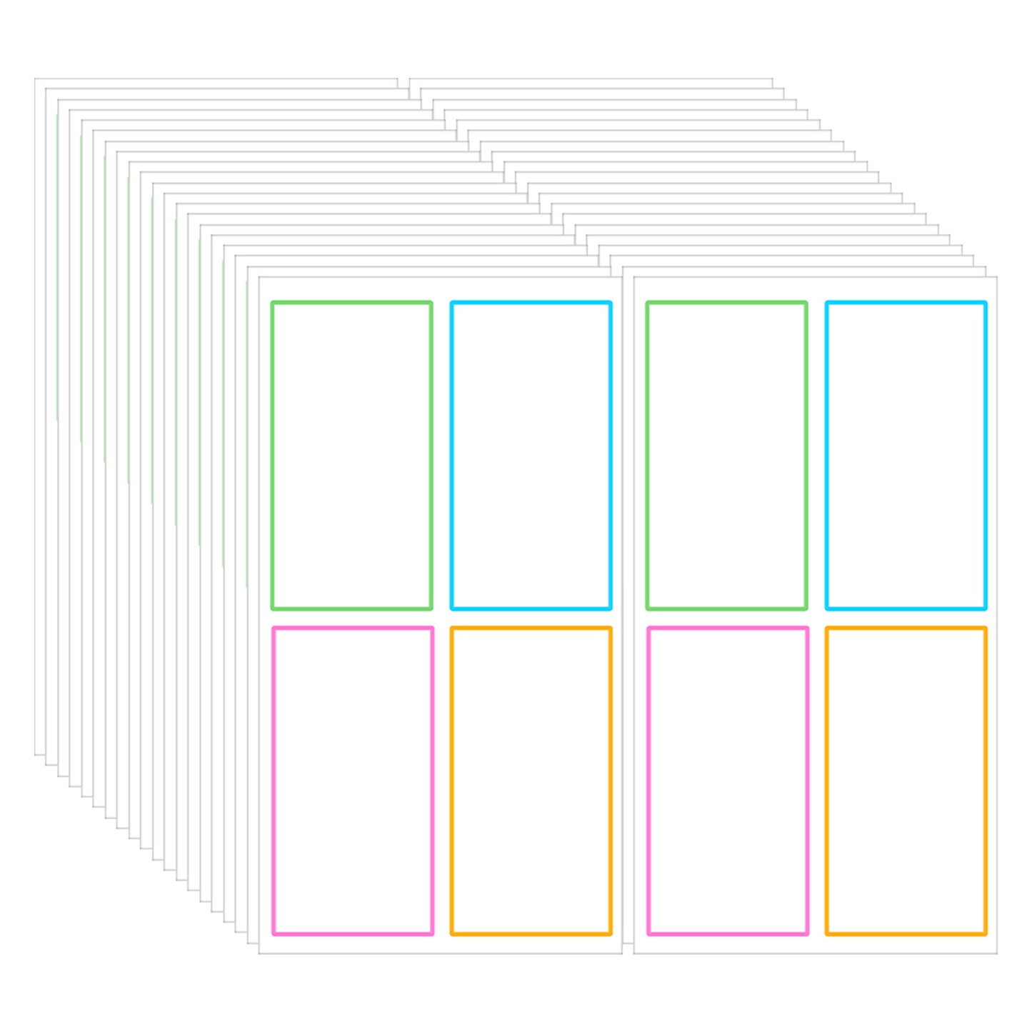 160PCS Dry Erase Labels, Reusable Dry Erase Stickers, Removable Labels for Storage Bins, Freezer, Kitchen, Classroom, Whiteboard Office Organization 2.4"X 1.2"