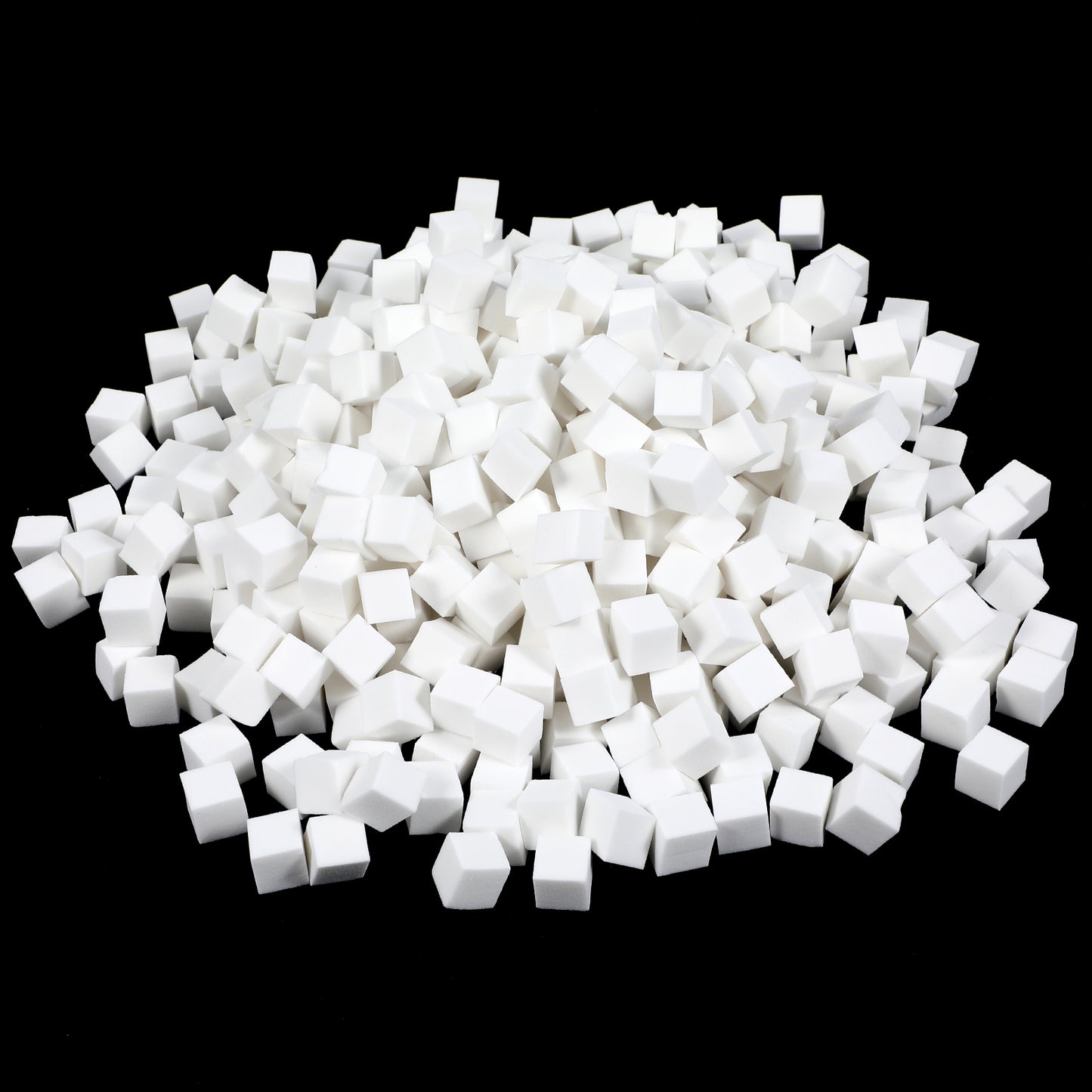 400 Pcs Mini Nail Sponges for Ombre Nails, Square 10mm Sponge Applicators for Gradient Nail Art, Soft Foam for Professional Salon & Home Use (White, 1 x 1 cm)