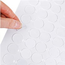 Ymapinc 300Pcs Clear Double Sided Tape for Walls, Sticky Tabs, Strong Adhesive Sticker Dots, Balloon Dots for Decorating, Removable Sticky Tack for Crafts Walls Festival Celebrations