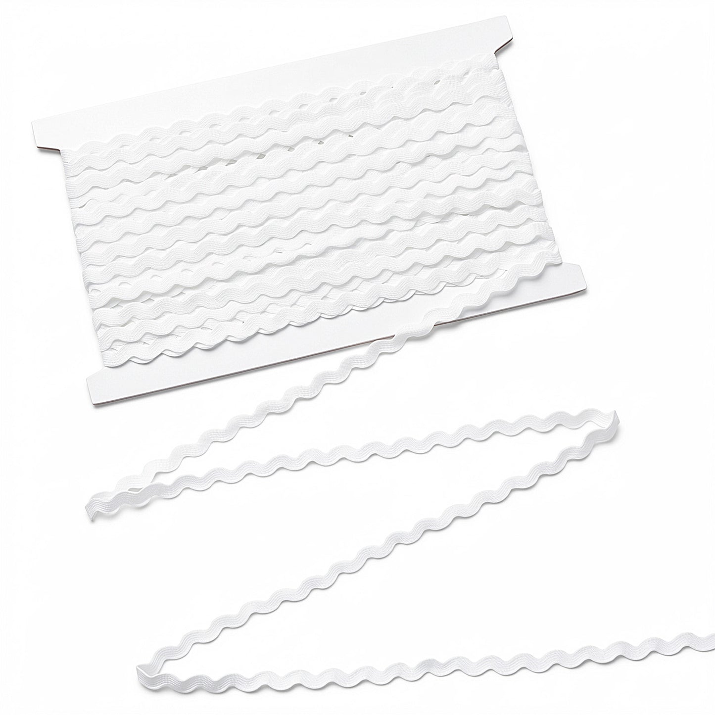Ouligay 25 Yards Rick Rack Trim 5mm White Rick Rack Trim for Sewing Wave