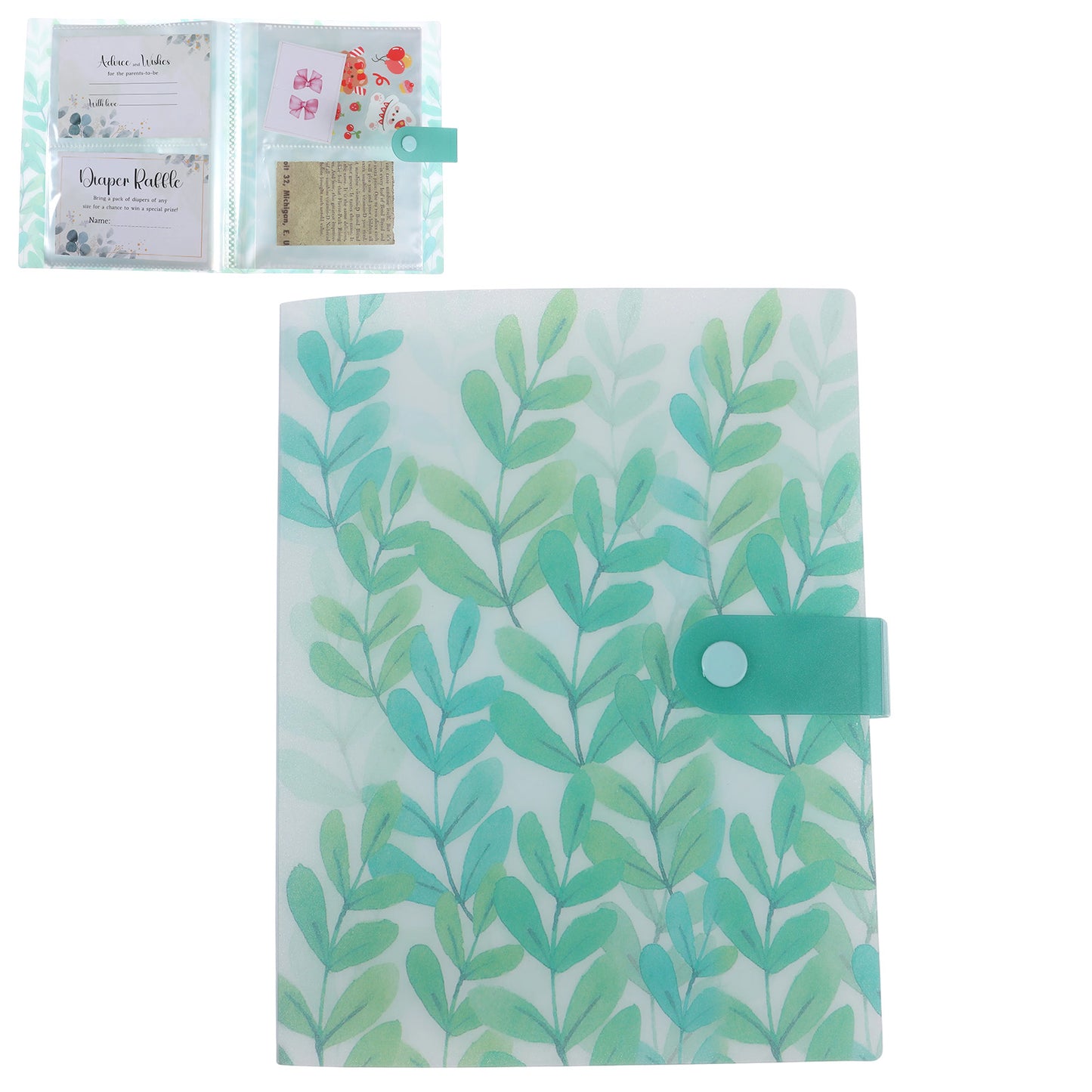 Shimmeroo 144 Slots A5 Sticker Storage Album,Transparent Sticker Storage Book Stickers Album for Collecting Nail Art Stickers for Display Photo,Collection Books,Card