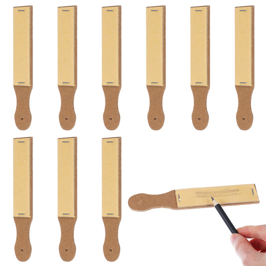 10pcs Sandpaper Sharpener - Artist Charcoal Pencil Sharpener for Sketching, Drawing Tools with 12 Sheets Each, Ideal for Artists and Beginners