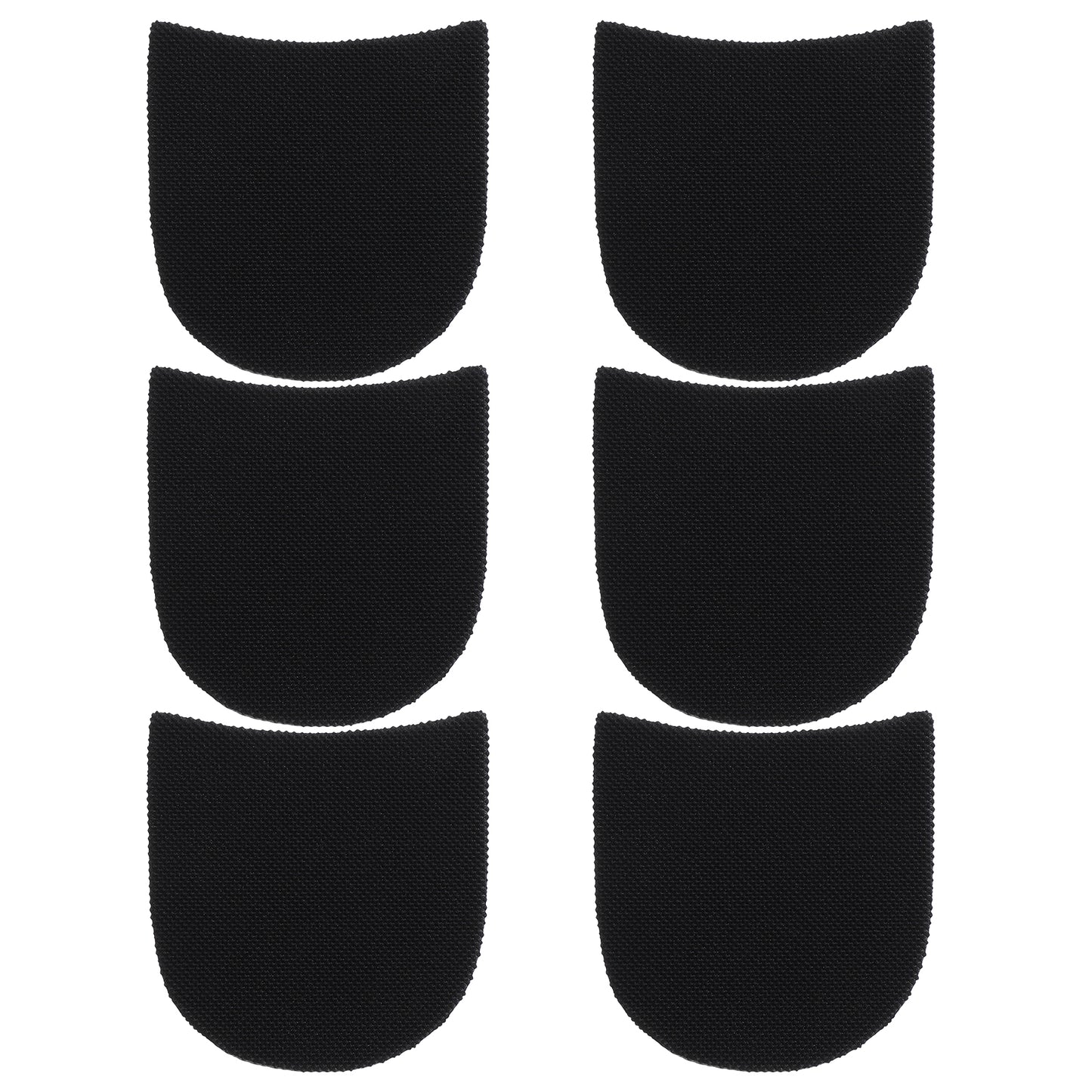 Xindojuz 6 Pcs Shoe Heel Repair Rubber Pads Replacement, Boot Heel Replacement Repair Shoe Sole Protector, Anti-Slip Glue Heels Pads for Men’s & Women’s Shoes, 0.16 Inch (4mm) Thick, Black