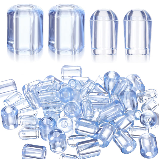 Teaaha 60 PCS Rubber Feet for Sink Grid, Kitchen Sink Rack Rubber Feet Bumpers Protector Plastic Sink Grate Replacement Bottom Feet Accessories, Clear Grid Drainer Foot for Kitchen Sink Grid