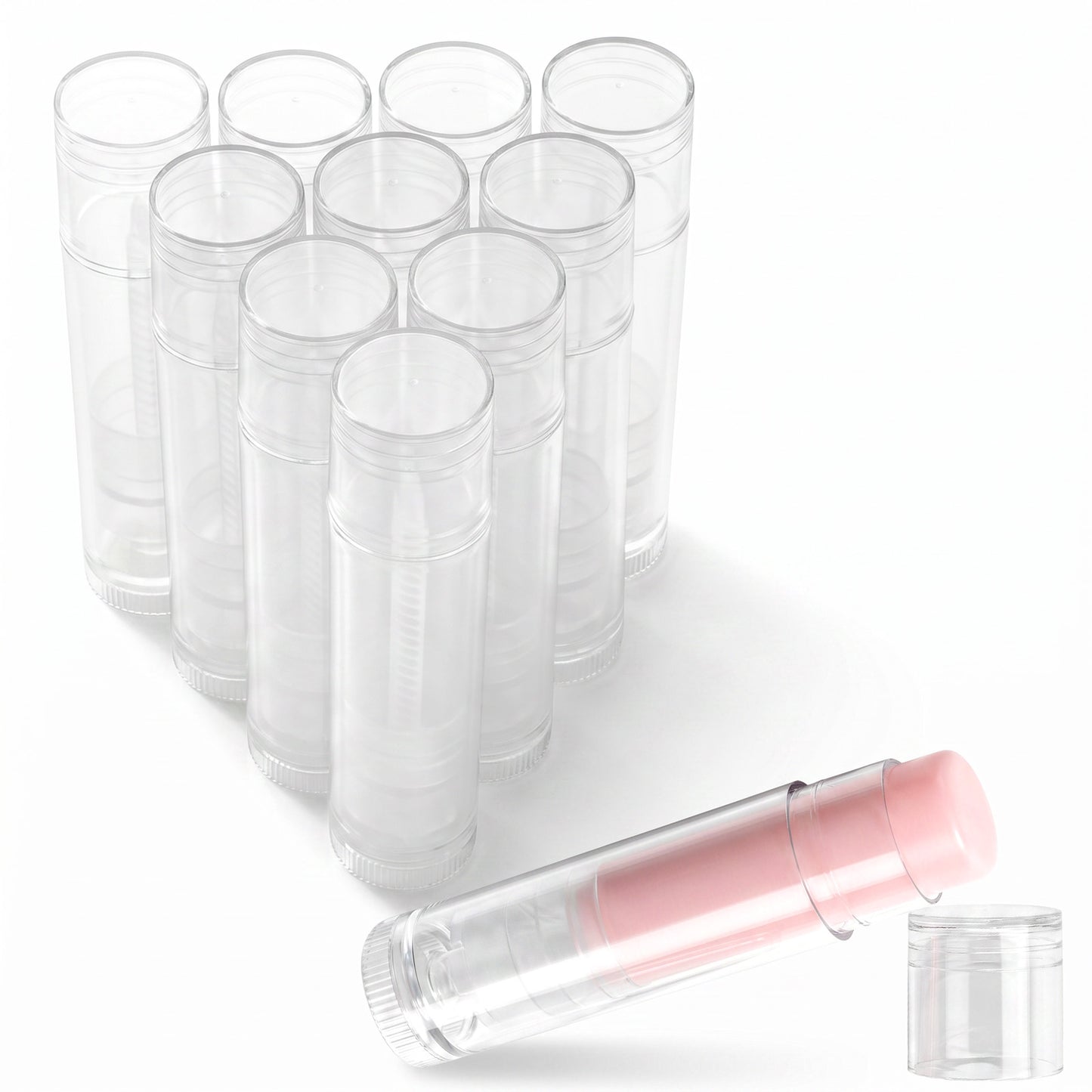 RAHHLIZS 10 Pcs Lip Balm Tubes, 5 g Twist-up Lip Balm Containers