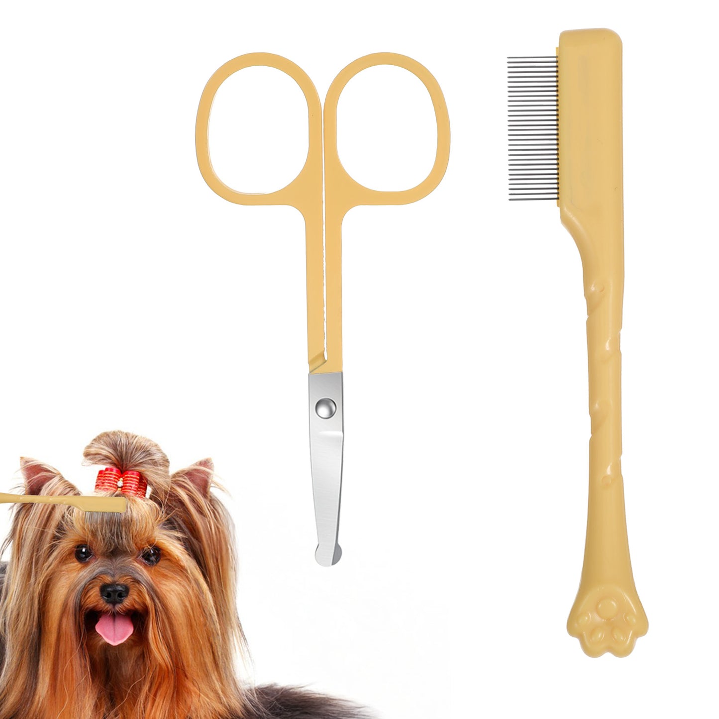 2PCS Dog Eye Comb Pet Facial Grooming Comb Cats Tear Stain Remover