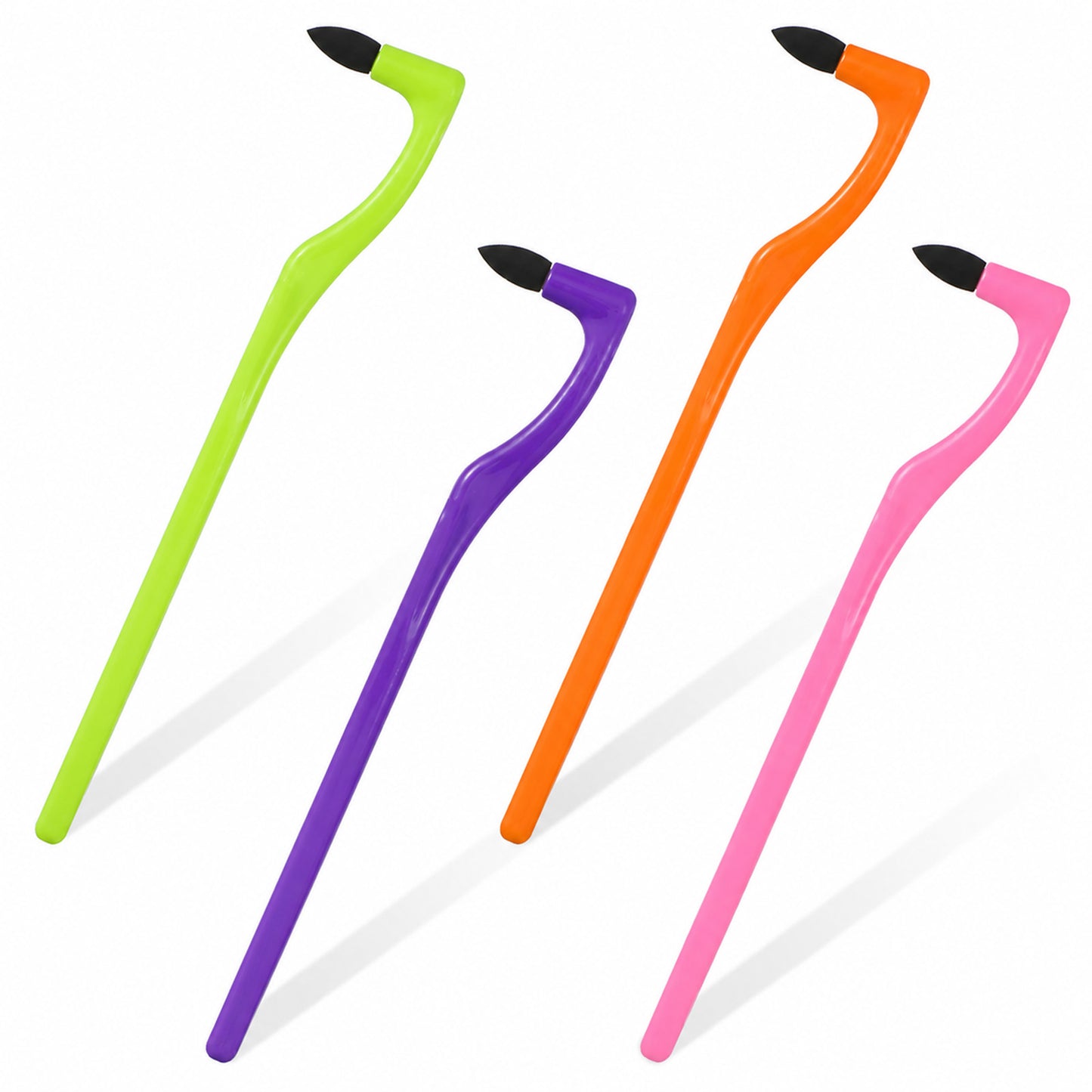 4 Pcs Tooth Stain Eraser Removers Dental Plaque Tartar Eraser Polisher Professional Dental Picks Tooth Stain Remover Tool for Teeth Whitening Polishing Adult Oral Care (Orange/Green/Purple/Pink)