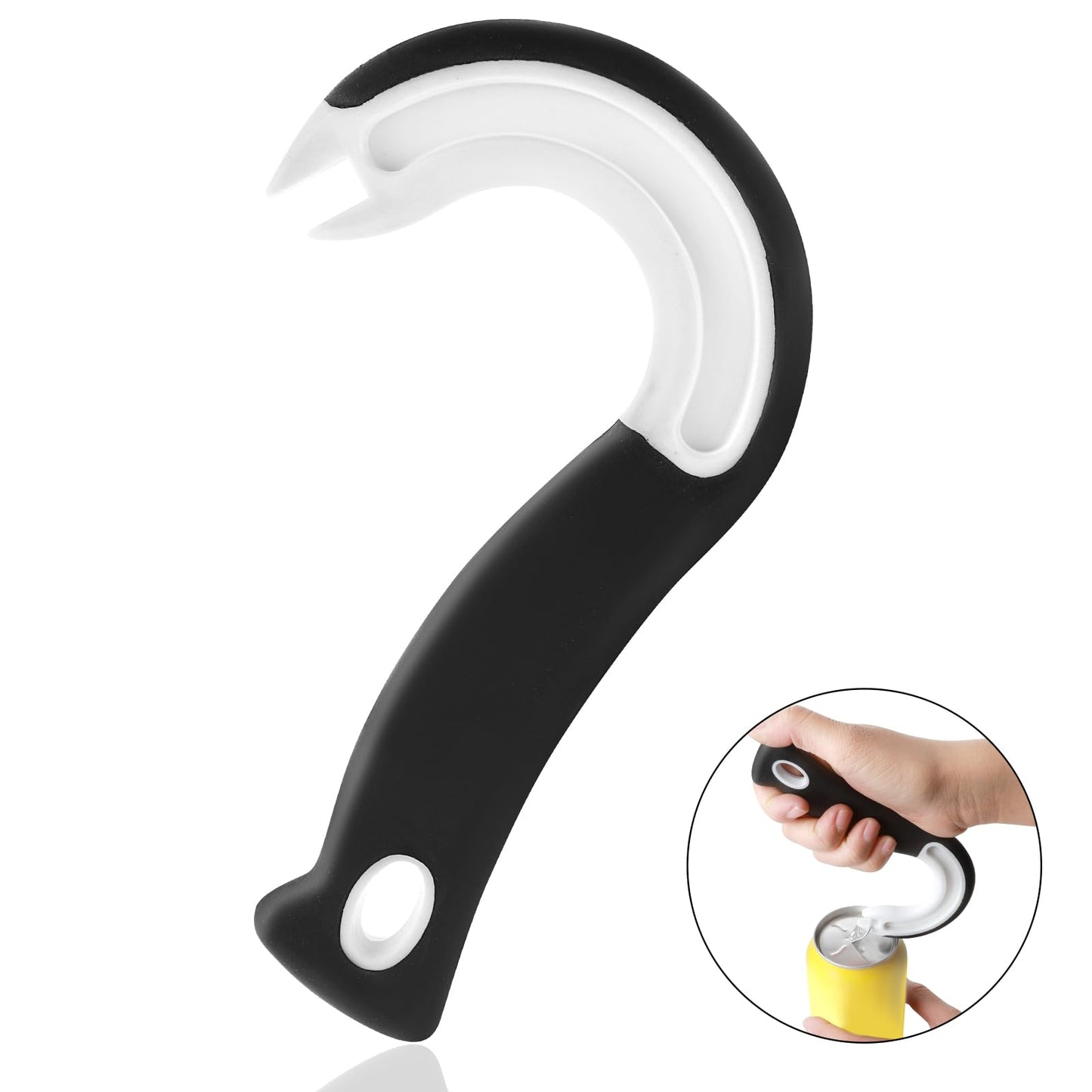 Ouligay Ring Pull Can Opener Tin Openers Jar Openers for Arthritis Hands J Shaped Kitchen Aid