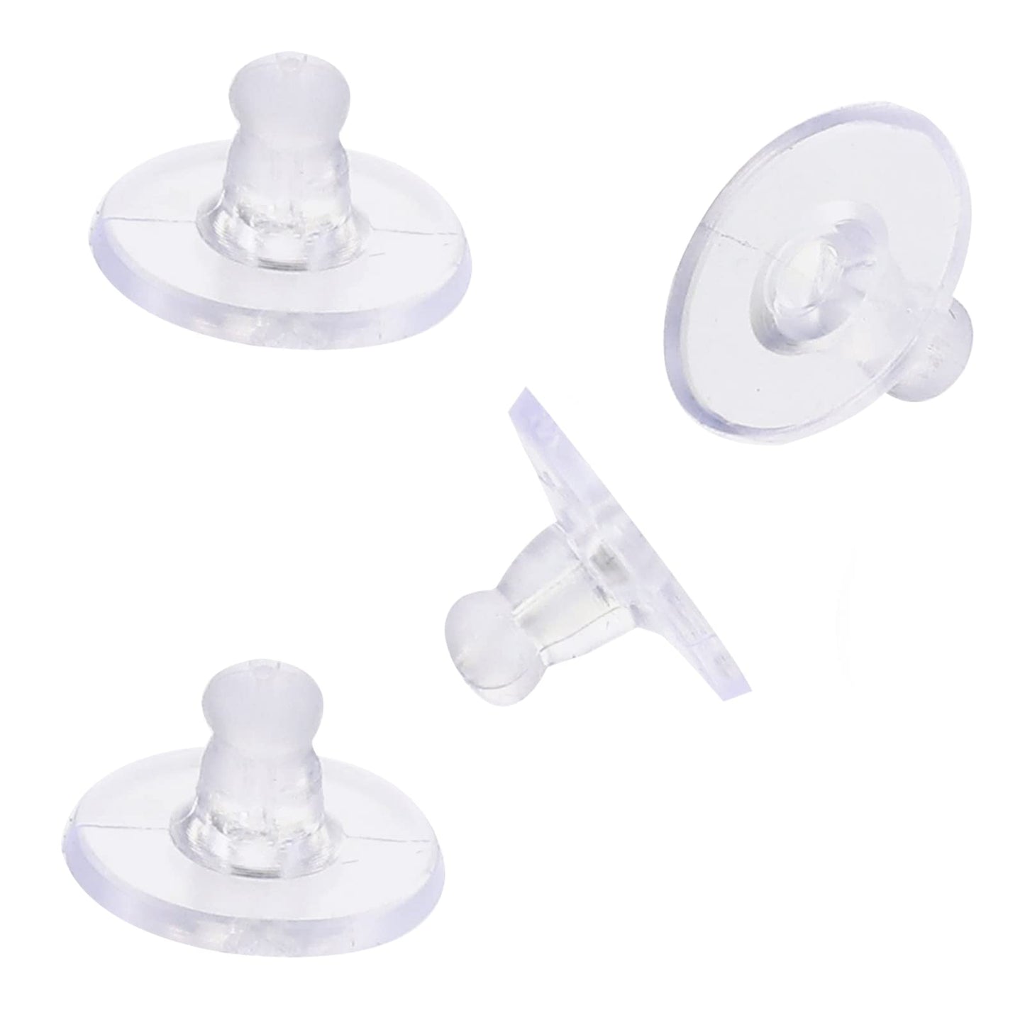 200Pcs Earring Backs for Studs Plastic Rubber Earring Backs Pierced Earring Backs for Posts Fishhook Earring Backs Replacements Clutch Back Earrings Replacement for Heavy Earring Backings