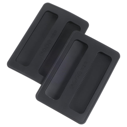 2 Slice Toaster Cover 2 Pack Silicone Toaster Lid Bread Machine Cover Bread Maker Dust Cover Protector Kitchen Appliance Sandwich Machine Part Accessories (Black)