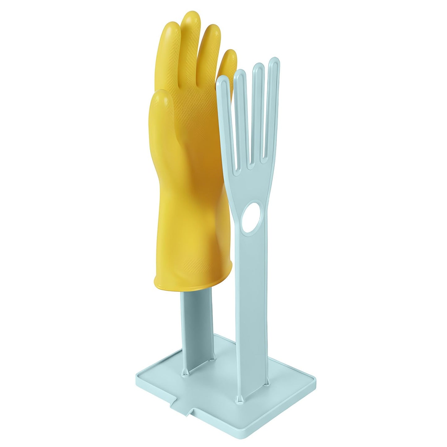 Chsoejuf Reusable Plastic Kitchen Dish Washing Glove Holder Drying Rack