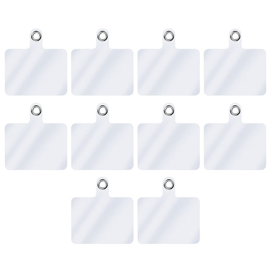 10Pcs Phone Tether Tab Universal Phone Lanyard Tab Without Adhesive PVC Phone Tether Tab Clear Lanyard Phone Strap Tether Tab for Cellphones Safety Drop Protection for Most Smartphones