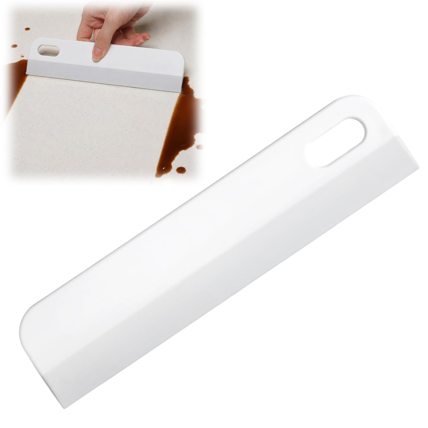Chsoejuf Small Squeegee Mini Soft Rubber Window Scraper Glass Cleaning Tool