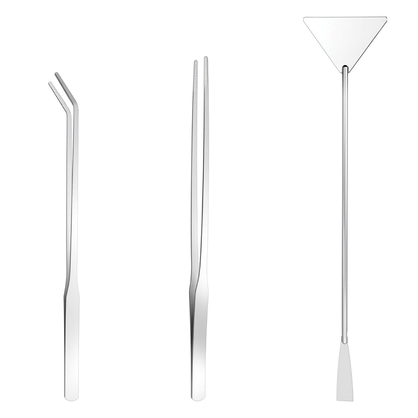 Aquascape Tools Kit 15in, 4 in 1 Stainless Steel Aquarium Tweezers Scissors Spatula Set, Anti-Rust Aquatic Plant Aquascaping Tool Stainless Steel Tweezers for Aquatic Plant Maintenance
