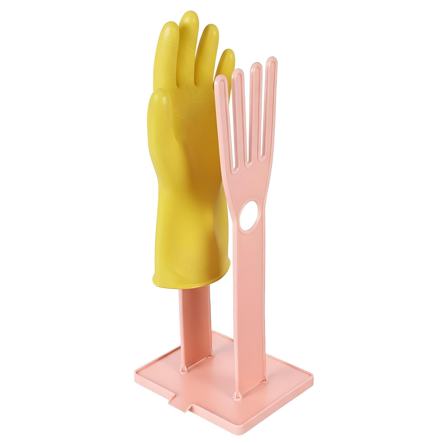 Chsoejuf Reusable Plastic Kitchen Dish Washing Glove Holder Drying Rack