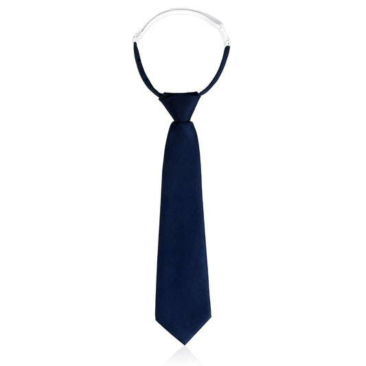 Ymapinc Navy Blue Skinny Tie for Men, Adjustable Necktie for Girls/Boys, Pre Tied Neck Ties for Women/Men, Dark Mens Navy Blue Tie for School Uniforms Cosplay Graduation Supplies