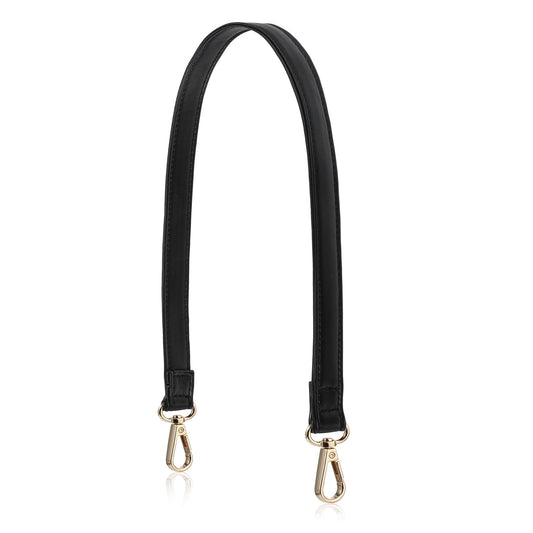 23.6" Bag Strap Crossbody Replacement Black Leather Crossbody Strap with Swivel Lobster Buckles - 0.5" Wide Durable Replacement Shoulder Bag Strap Chain for Handbags and Shoulder Bags