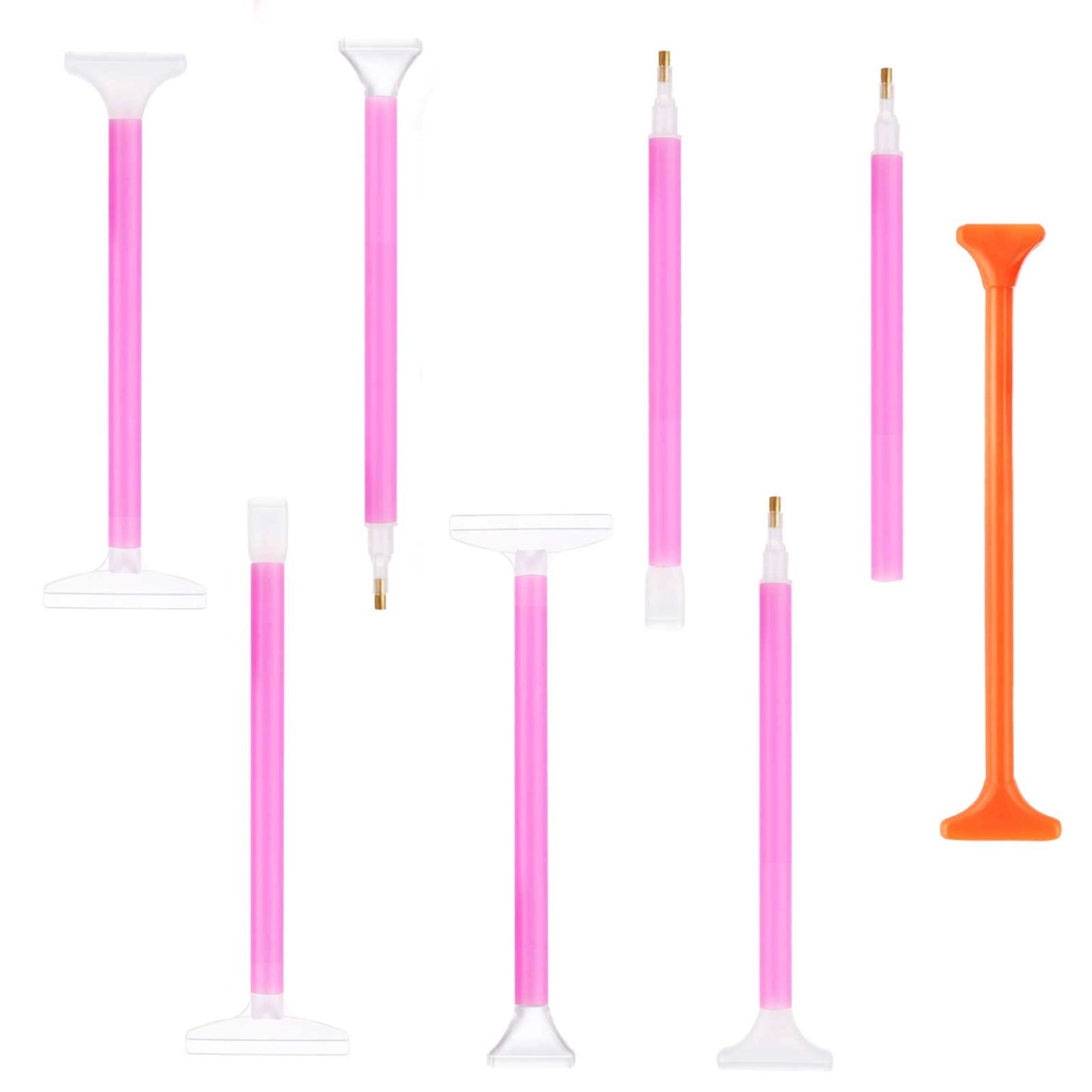 8 Packs 5D Diamond Art Pens Painting Embroidery Art Pen Accessories Correction Pen Drill Pen Tool for DIY Crafts Making Rhinestone Painting