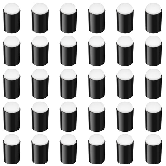 Ymapinc 30 Pcs Finger Sponge Daubers, Sponges for Painting Paint Daubers Sponge Daubers for Craft Card Making Painting Stamping Ink - Black