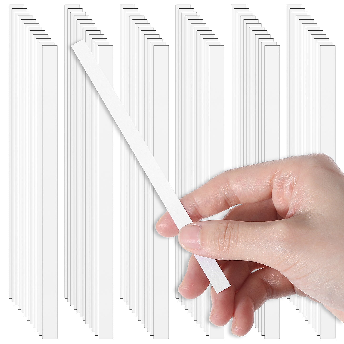 300pcs Perfume Tester Strips Perfume Test Strip Disposable White Perfumes Paper Strips for Essential Oils, Aromatherapy and Scents Testing