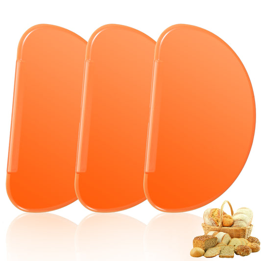 3 Pcs Dough Scraper Bowl Scrapers for Bread Dough Bench Scraper Flexible Bowl Scraper Plastic Dough Cutter Multipurpose Curved Pastry Scraper Flat Edge Mixing Bowl Scraper Cutter for Cake Icing Bread