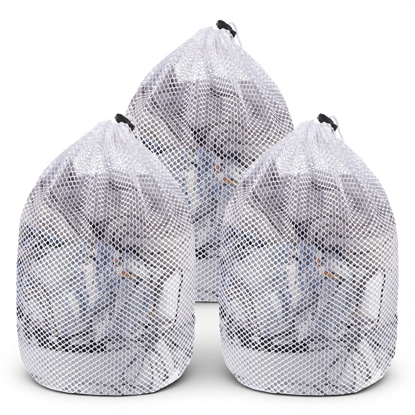 3Pcs Small Mesh Laundry Bags for Delicates with Drawstring Mini 30x40cm Durable Lingerie Bags for Washing Machine Wash Laundry Net Bag for Lingerie Underwear Socks Baby Clothes Travel 11.81 x 15.75 In