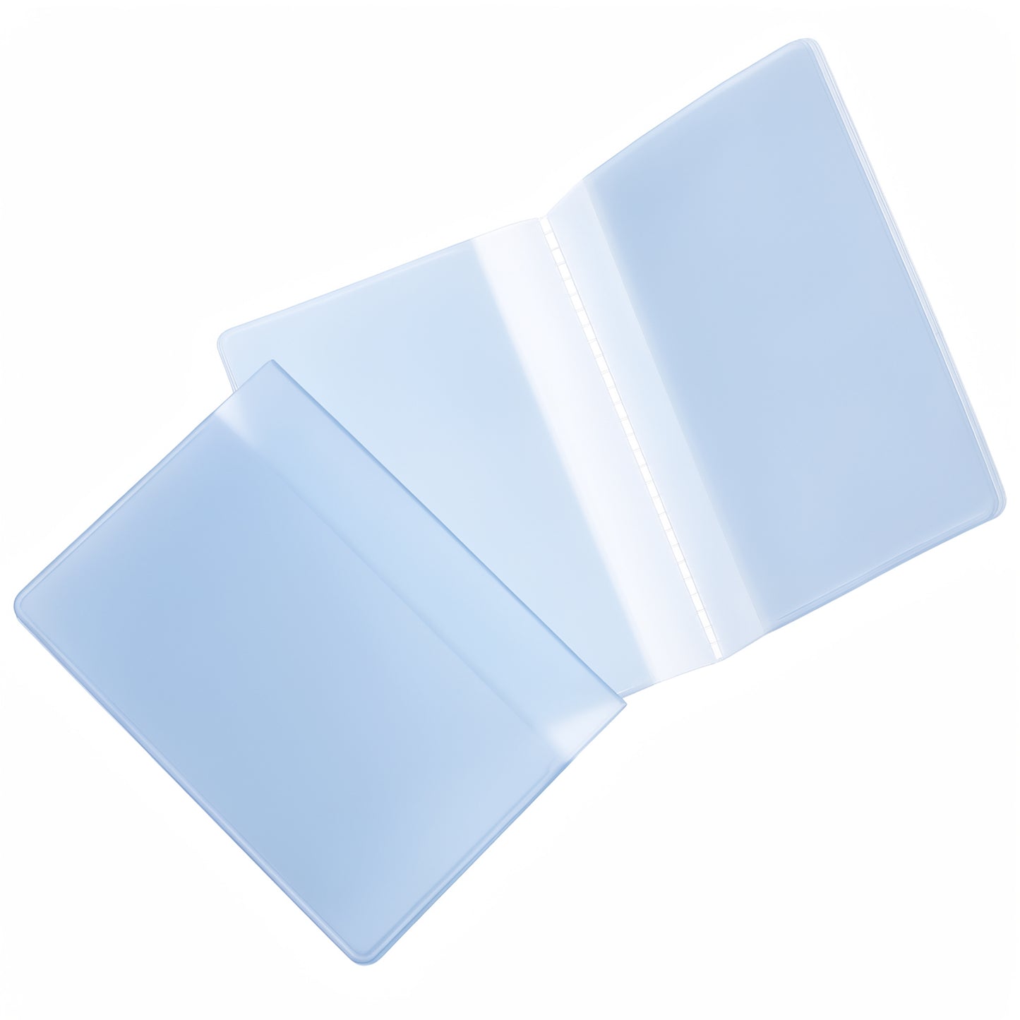 Set of 3 Plastic Credit Card Holder Wallet Photo Insert with 10 Page 20 Slots, Clear Wallet Insert Protector for Medicare Social Security ID Photoy, Compatible with Bifold Wallets for Men Women