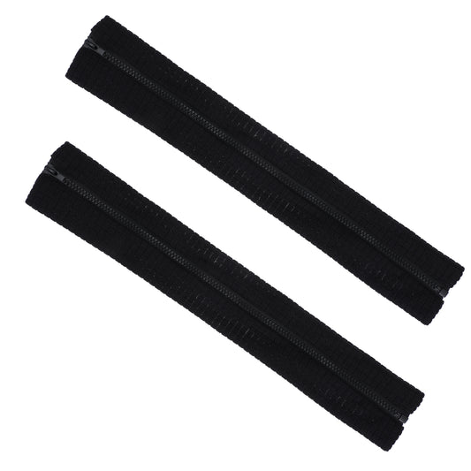 1pairs Office Chair Arm Covers with Zip, Spandex Stretch Removable Armrest Covering, Elastic Stretchable Chair Arm Pad Slipcover, Office Seat Hand Rest Protectors for Office Chair(Black)